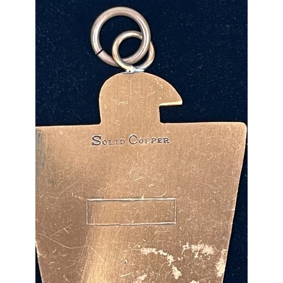 Trading Post Solid Copper Thunderbird Pendant Vintage Southwestern 3" x 1.5” - Picture 3 of 5